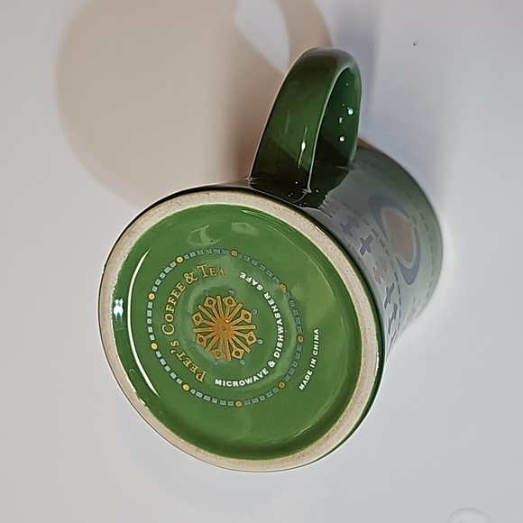 Peet's Green Gold + Blue Ornament Mug - Picture 7 of 11